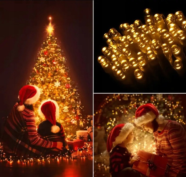 LAMPKI CHOINKOWE 500 LED BIAŁE CIEPŁE WEWNĘTRZNE ZEWNĘTRZNE ŚWIATEŁKA