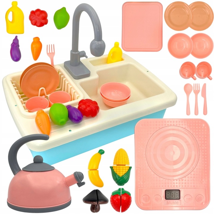 ZLEWOZMYWAK KUCHNIA 2w1 KRAN OBIEG WODY ZLEW DO MYCIA NACZYŃ PALNIK WOOPIE