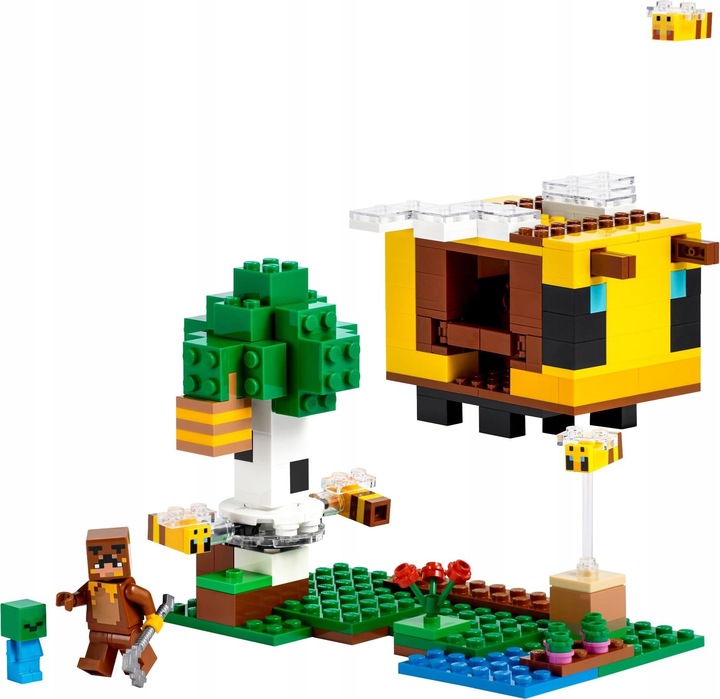 LEGO MINECRAFT KLOCKI 21241 PSZCZOŁY UL PASIEKA + TORBA PREZENTOWA LEGO