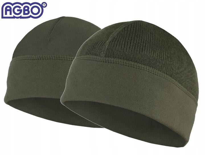 CZAPKA ZIMOWA WOJSKOWA WP WZ.420Z-MON Wełna MERINO Dwustronna Olive 54-55