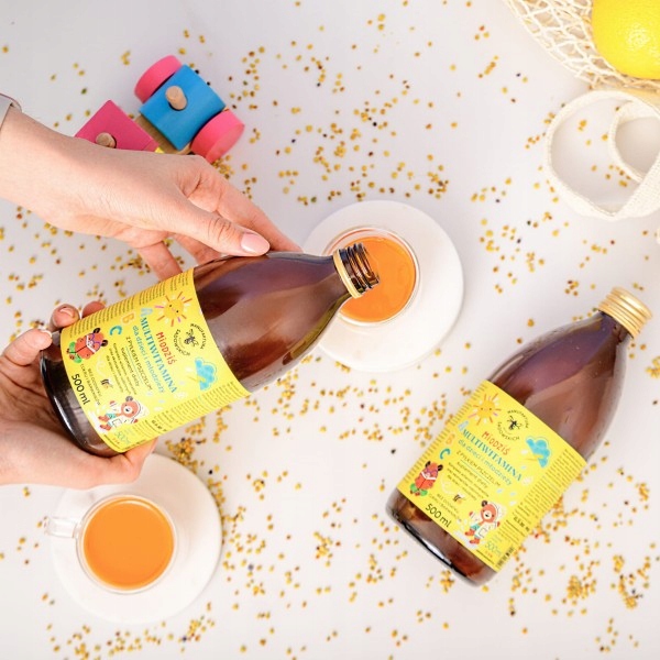 Multiwitamina dla dzieci i młodzieży z pyłkiem pszczelim Miodziś