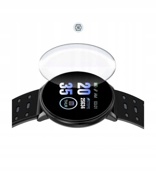 SMARTWATCH KROKOMIERZ ZEGAREK KROKI PULS TĘTNO SMS