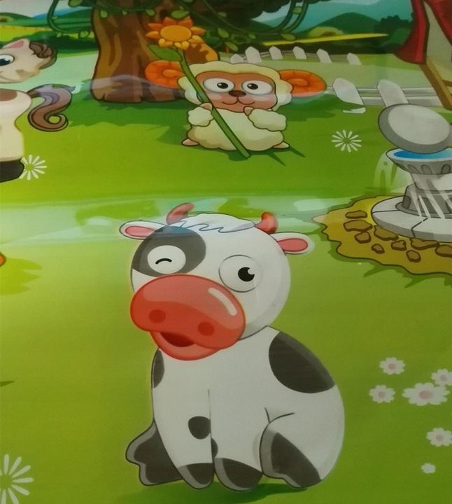 MATA MUZYCZNA INTERAKTYWNA EDUKACYJNA WESOŁA FARMA ODGŁOSY ZWIERZĄT GRA