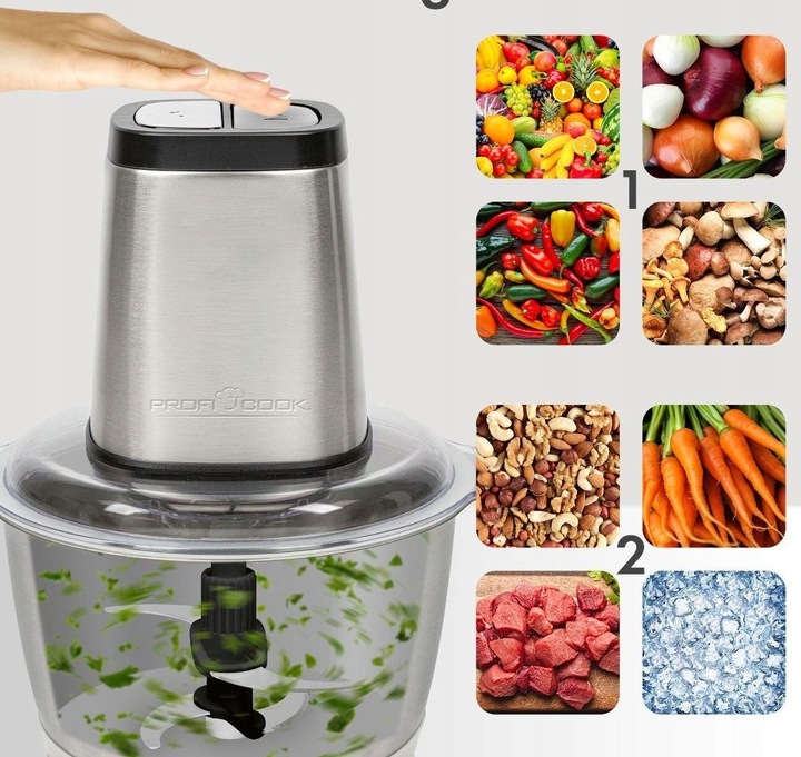 ELEKTRYCZNY ROZDRABNIACZ MALAKSER SIEKACZ DO WARZYW PROFICOOK PC MZ 501227