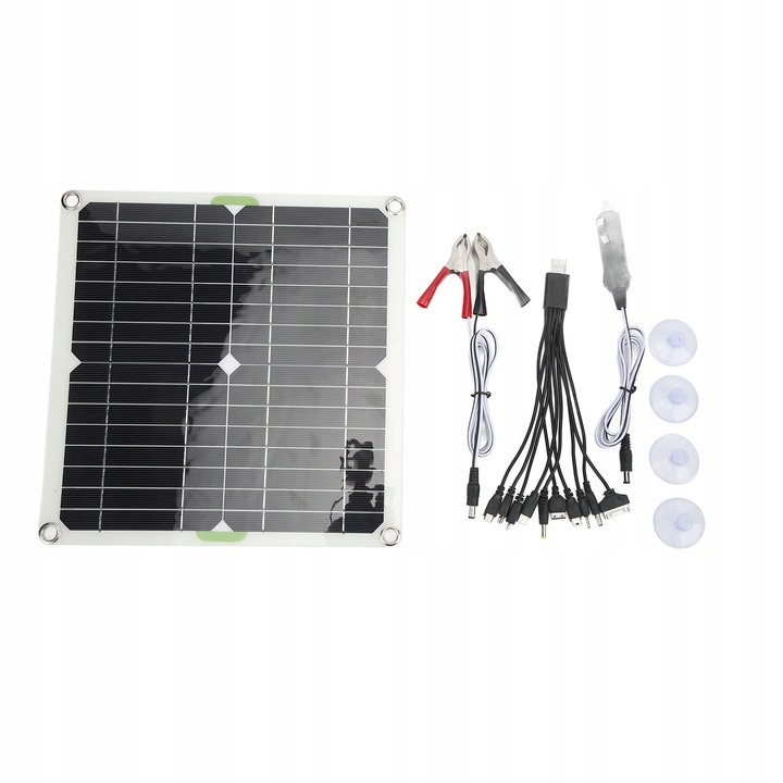 PANEL SOLARNY BATERIA SŁONECZNY ŁADOWARKA 200W 12V AUTO