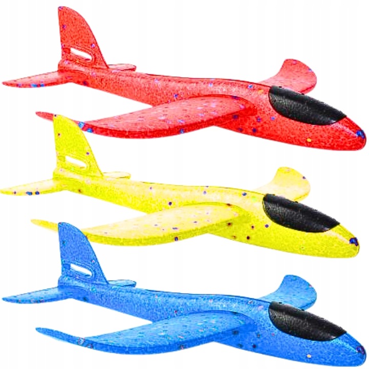 10 x SAMOLOT Styropianowy SZYBOWIEC Styropianowy RZUTKA XXL Duży 48 cm