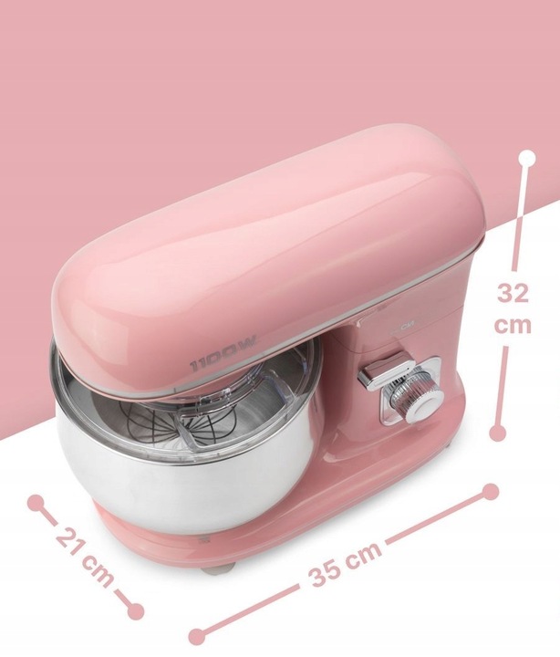 ROBOT KUCHENNY PLANETARNY BLENDER MIKSER UGNIATARKA 1100W 5L 3 MIESZADŁA