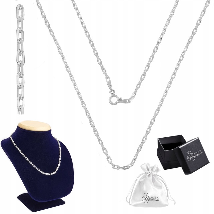 Łańcuszek srebrny pr. 925 Splot Ankier do Zawieszek | 70 cm x 2,0 mm