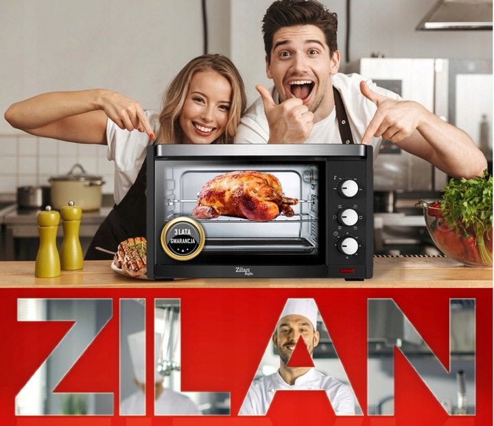 PIEKARNIK ELEKTRYCZNY 35L TERMOOBIEG+ROŻEN+GRILL