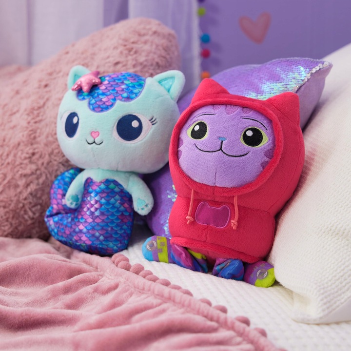 KOCI DOMEK GABI MASKOTKA DJ KOCIMIĘTKA RUCHOMY PLUSZAK DJ CATNIP 25 CM