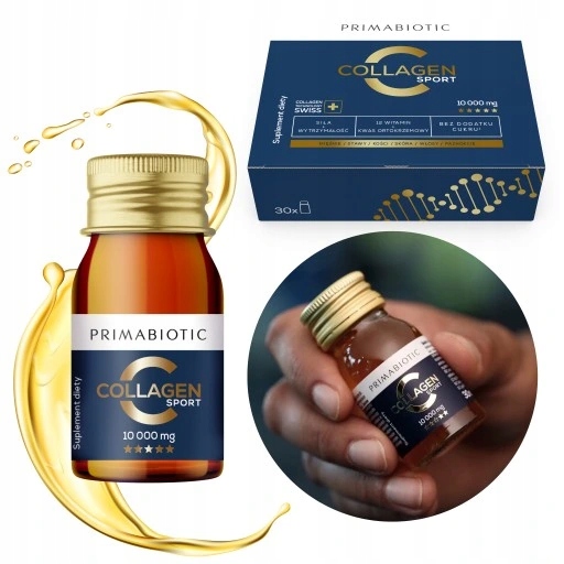 KOLAGEN DO PICIA PRIMABIOTIC COLLAGEN SPORT WOŁOWY 10 000MG 30ml x 30szt