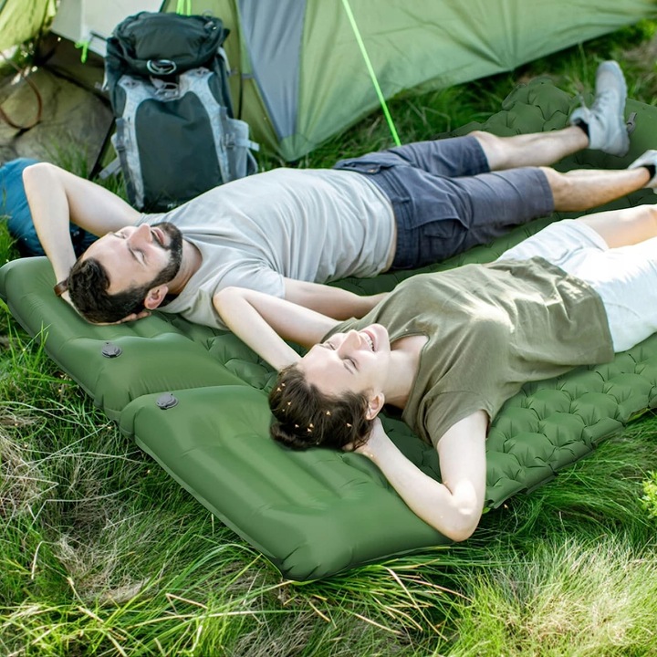 MATA SAMOPOMPUJĄCA KARIMATA DMUCHANA MATERAC 195X125 CM