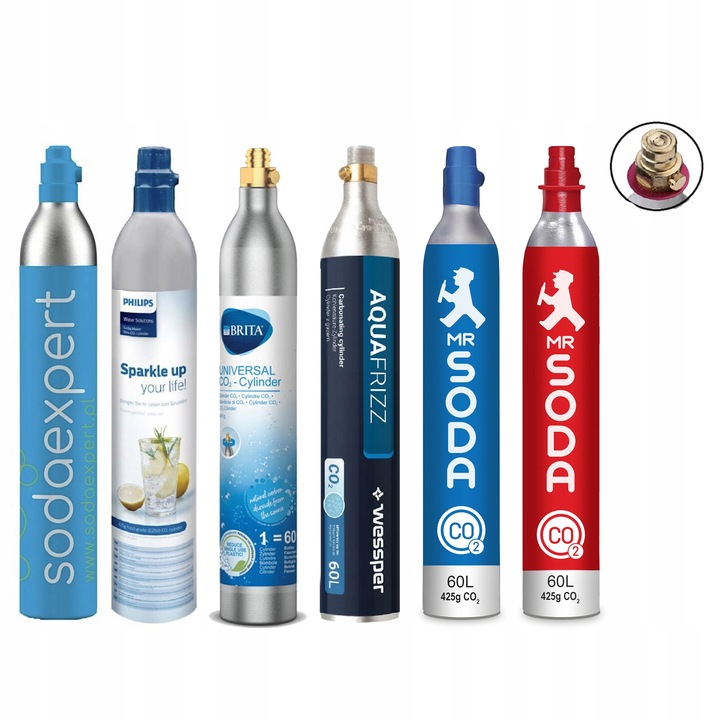 NAPEŁNIENIE 4X NABÓJ CO2 SPOŻYWCZY