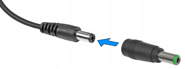 Adapter przejściówka z 5.5x2.1 na wtyk 6.3x3.0