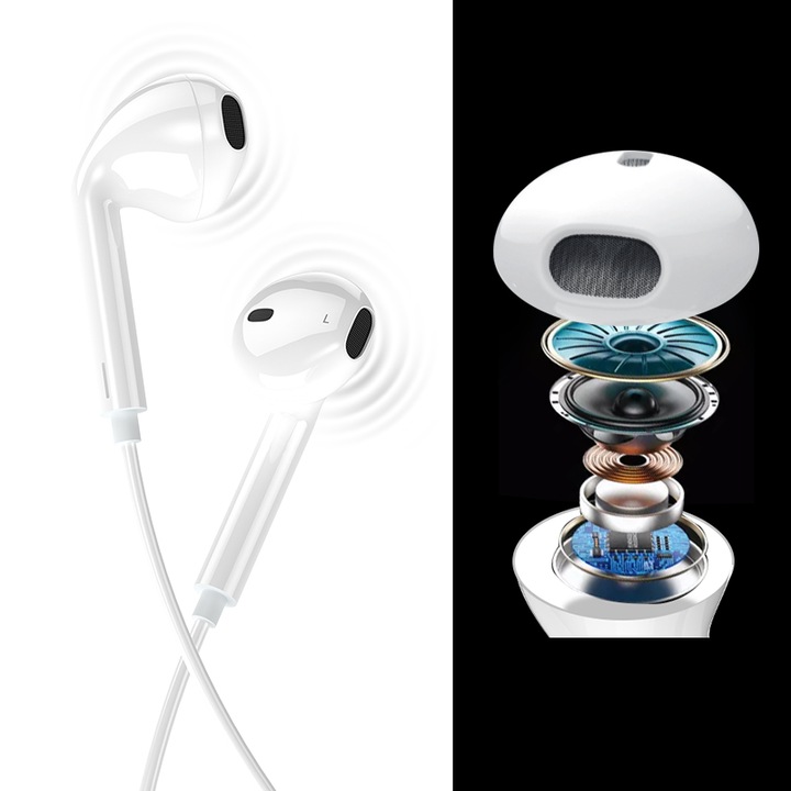 UNIWERSALNE PRZEWODOWE SŁUCHAWKI DOUSZNE USB-C Z PILOTEM | PRESTICO