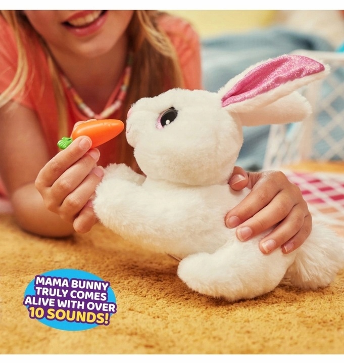 ZURU Pets Alive Interaktywny Królik Mama Bunny Surprise z króliczkami
