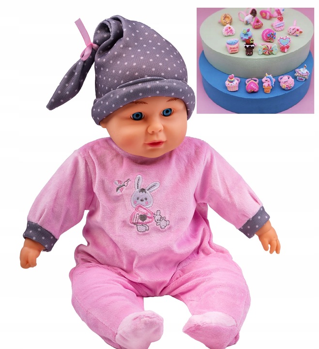 LALKA BOBAS DZIDZIUŚ MÓWIĄCY INTERAKTYWNA ZABAWKA 44cm GRATIS PIERŚCIONEK