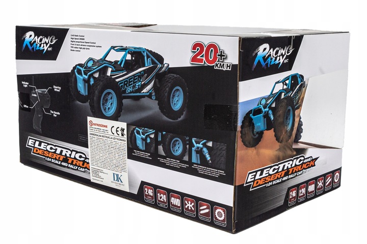 SAMOCHÓD ZDALNIE STEROWANY TERENOWY RC BUGGY Auto na Pilota Terenowe 4x4