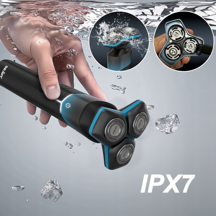 GOLARKA MĘSKA MASZYNKA DO GOLENIA TRYMER DO NOSA 5W1 Z OŚWIETLENIEM LED