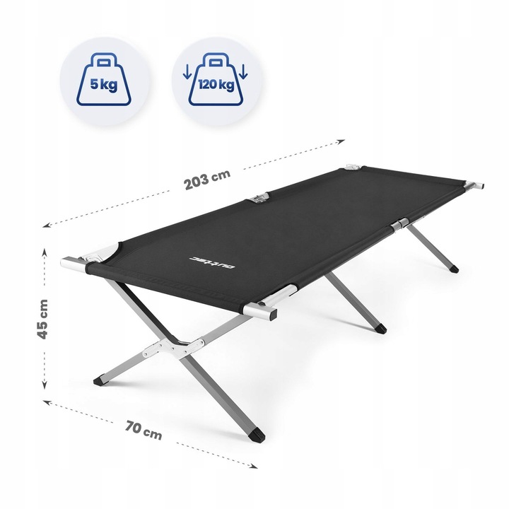ŁÓŻKO POLOWE TURYSTYCZNE SKŁADANE KANADYJKA OUTTEC