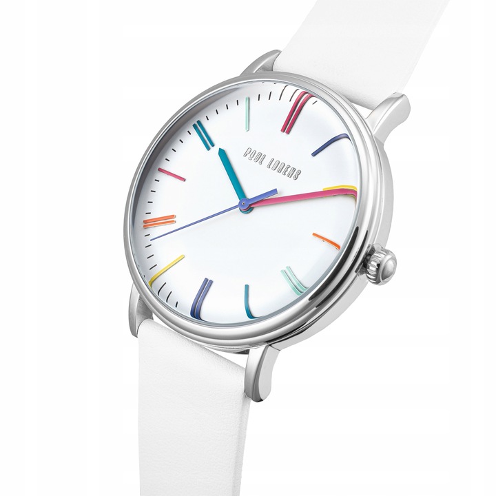 Zegarek damski Paul Lorens 12445A-3C1 skórzany pasek - kolorowa tarcza +BOX