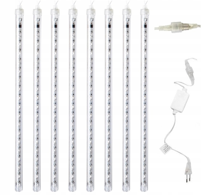 PADAJĄCY ŚNIEG SOPLE LED METEORYT 80 CM ZIMNE SMD