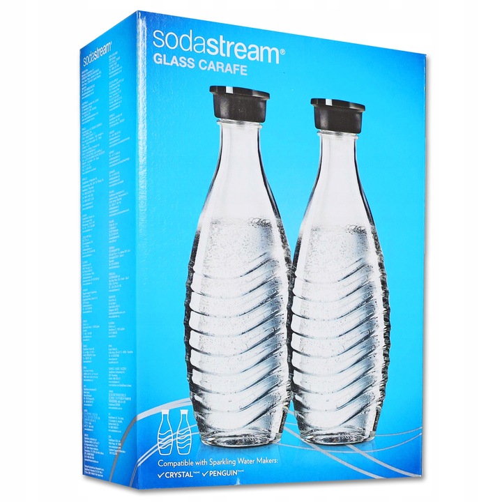 SZKLANE BUTELKI DO SATURATORA SODASTREAM 2SZT 0,6L