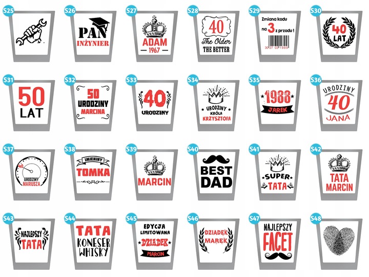 ZESTAW KARAFKA PUDEŁKO SZKLANKI Z GRAWEREM PREZENT URODZINY TATY CHŁOPAKA