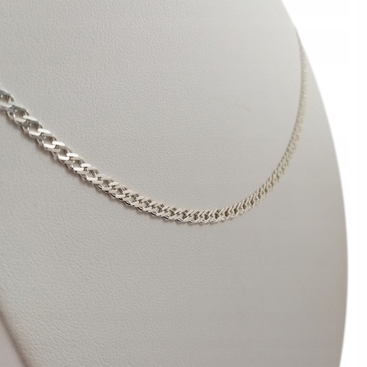 SREBRNY ŁAŃCUSZEK BISMARK 50cm/3mm pr 925 PREZENT