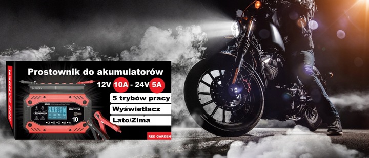 Prostownik SAMOCHODOWY AUTOMATYCZNY Z FUNKCJĄ NAPRAWY AKUMULATORÓW 12V 24V