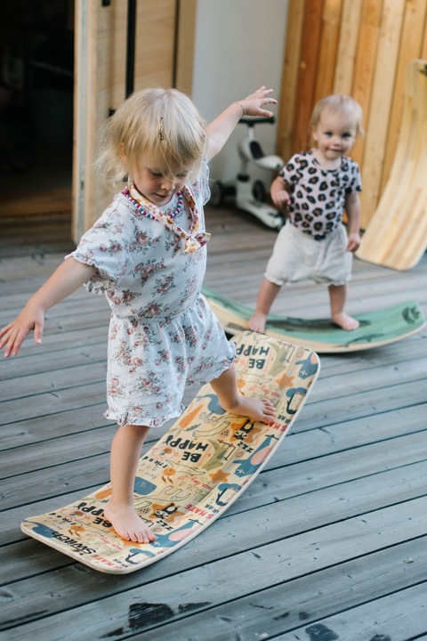 Switch Deska do balansowania z filcem dla dzieci 85cm bujak bezpieczna