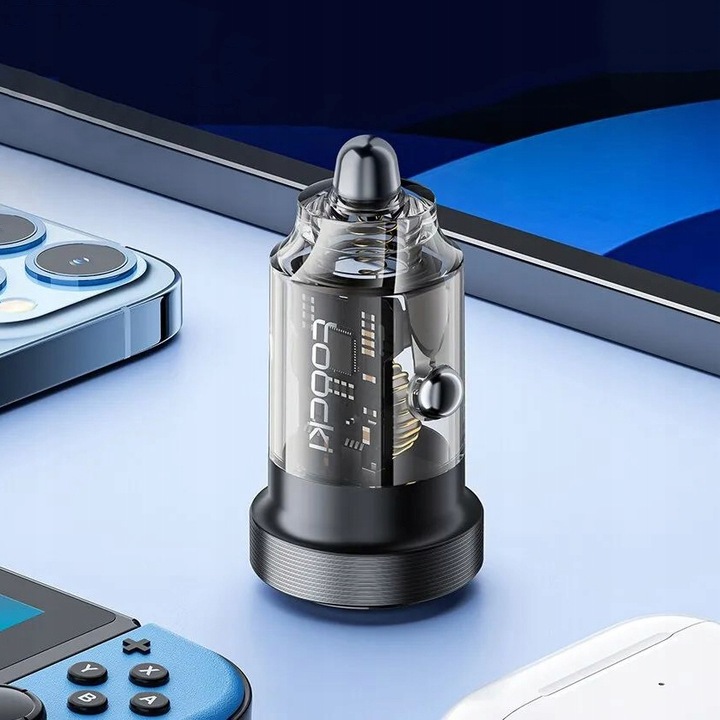 ŁADOWARKA SAMOCHODOWA SZYBKA QUICK USB / USB-C 30W