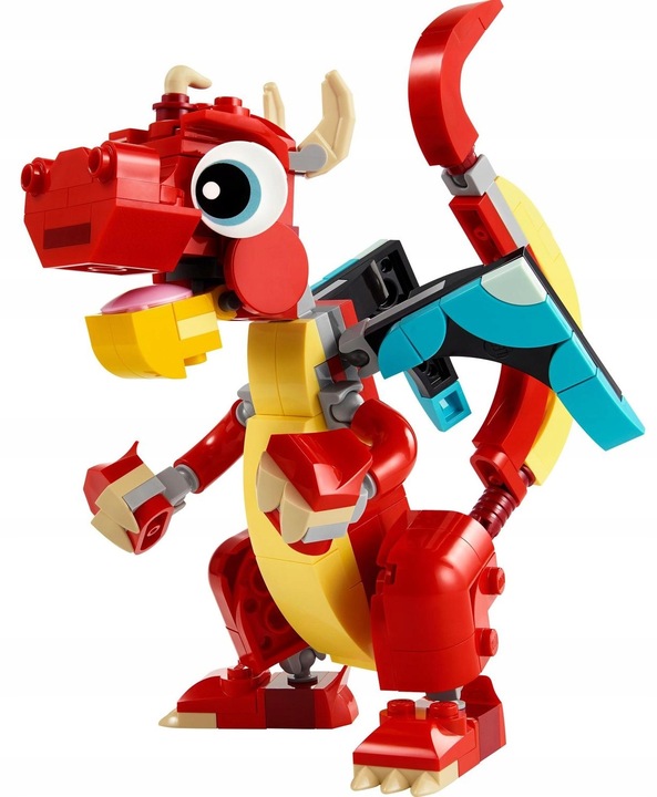 Lego Creator 3 w 1 Magiczny Jednorożec 31140 + Lego Czerwony Smok 31145