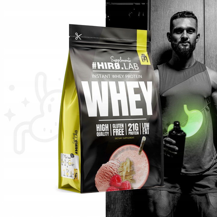 Białko koncentrat serwatkowe WPC 750 g Instant Whey Czekolada Malina hiro