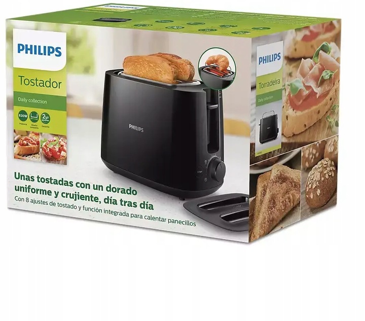 Toster Philips HD2582/90 2 tosty ruszt do bułek