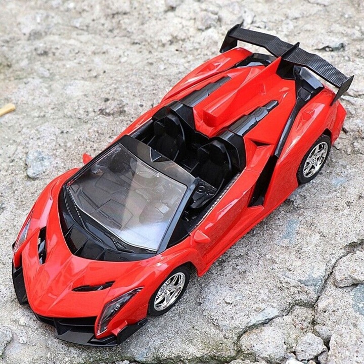 SAMOCHÓD ZDALNIE STEROWANY AUTO NA PILOTA RC POJAZD DLA DZIECKA LED PREZENT