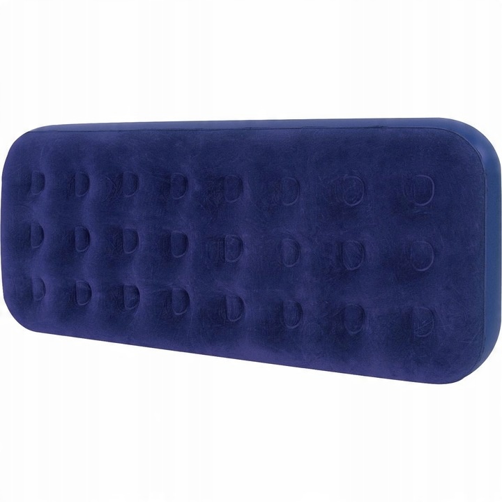 Materac Jedoosobowy Welurowy do Spania Dmuchane Łóżko 191x73x22cm 1 osobowy