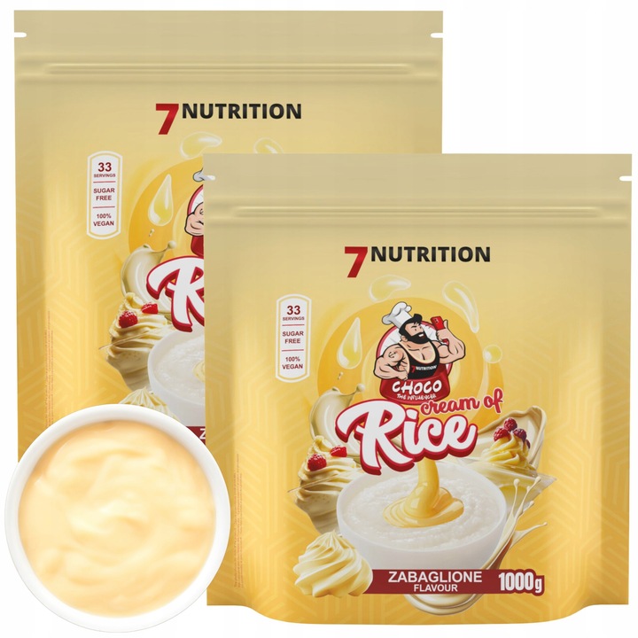 7NUTRITION Kleik bez cukru Zamiast posiłku Zdrowa przekąska Zabaglione 2kg