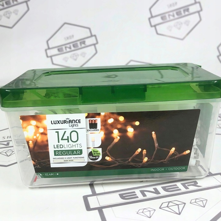 Lampki choinkowe NA BATERIE 140 LED 11m CIEPŁE oświetlenie świąteczne PRO