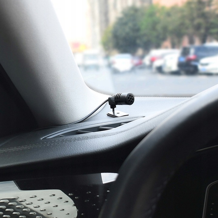 MIKROFON DO RADIA/GPS/DVD SAMOCHODOWY Z KLIPSEM/TAŚMA WTYK 2,5mm KABEL 3 m