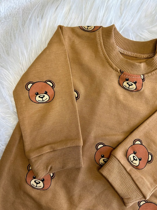 Ubranka niemowlęce Dziewczynka Chłopiec Pajacyk w misie Bawełna Wyprawka 74