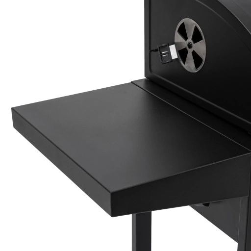 GRILL WĘGLOWY OGRODOWY SMART RUSZT ŻELIWNY WÓZEK