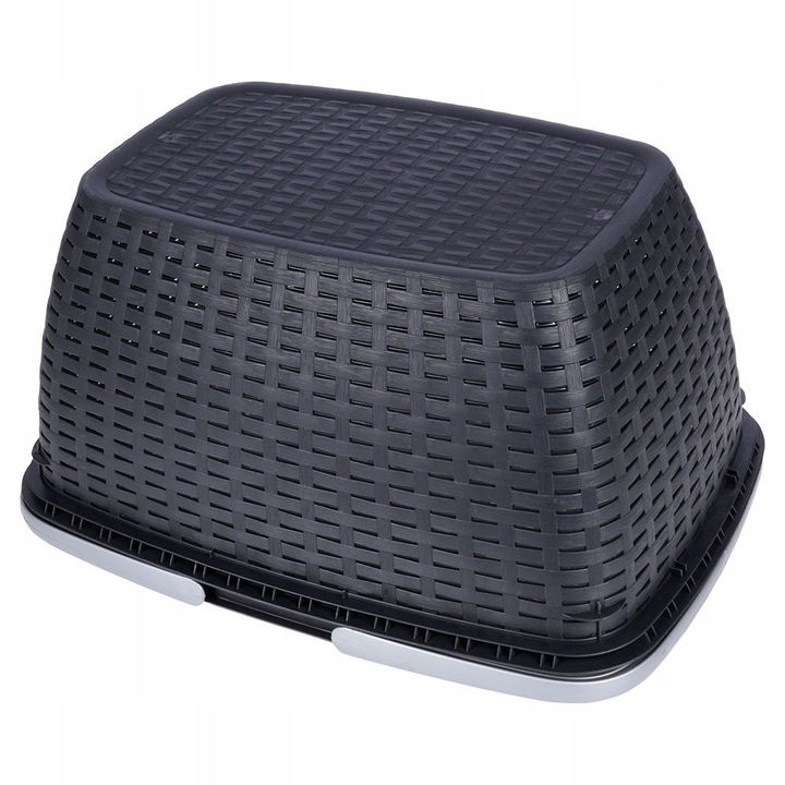 Koszyk NA ZAKUPY GRZYBY PIKNIK zakupowy piknikowy plastikowy pojemny mocny