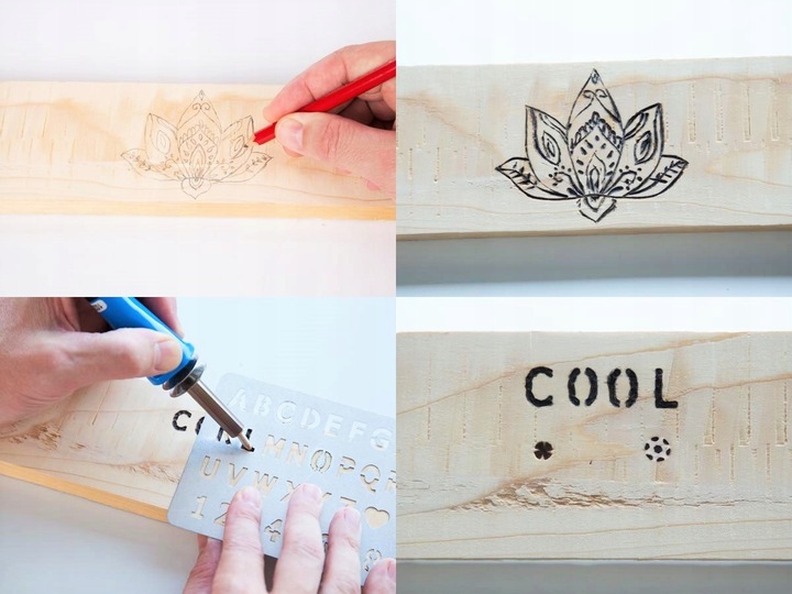 LUTOWNICA WYPALARKA PIROGRAF DO DREWNA + AKCESORIA