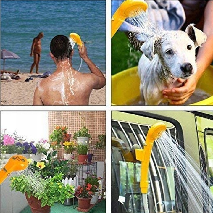 PRYSZNIC TURYSTYCZNY KEMPINGOWY POD NAMIOT 12V 60W PRZENOŚNY NATRYSK POLOWY