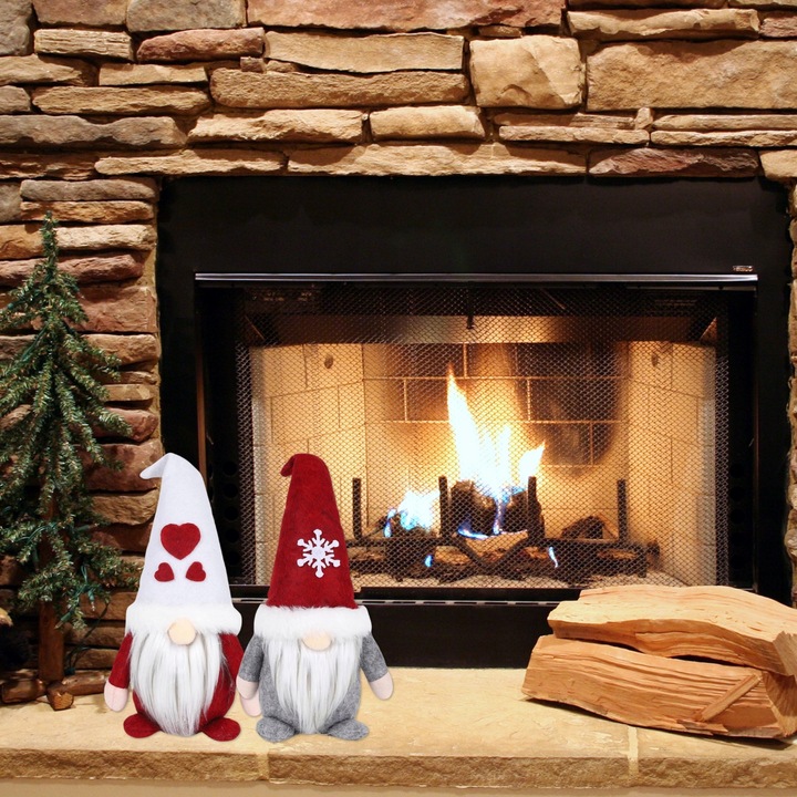 SKRZATY POD CHOINKĘ ŚWIĄTECZNE KRASNALE GNOMY OZDOBA NA ŚWIĘTA 2SZT KOMPLET