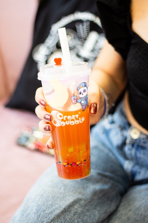 Żelki kokosowe - liczi / Coconout jelly Bubble Tea - 3,85 kg Crazy Bubble