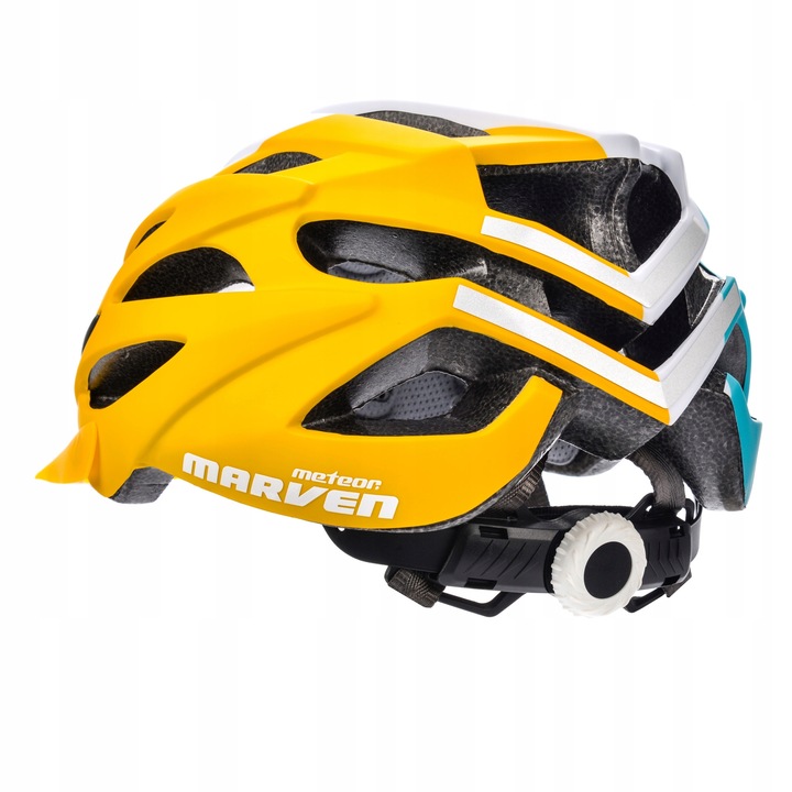 KASK ROWEROWY REGULOWANY METEOR MARVEN S 52-56cm siatka 3-kolorowy AIR FLOW