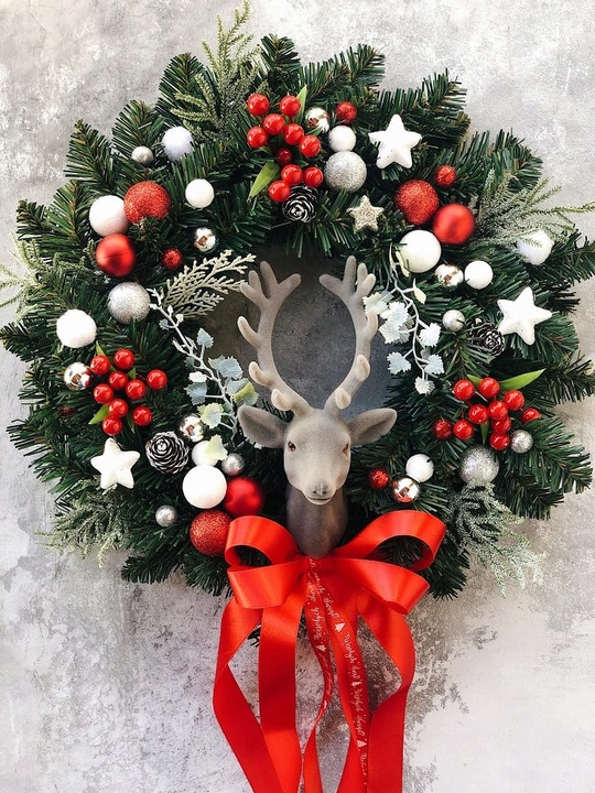 WIANEK ŚWIĄTECZNY BOŻE NARODZENIE WIENIEC NA DRZWI