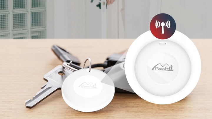 Lokalizator GPS Life Tag MiLi IOS APPLE do plecaka kluczy bagażu dla psa